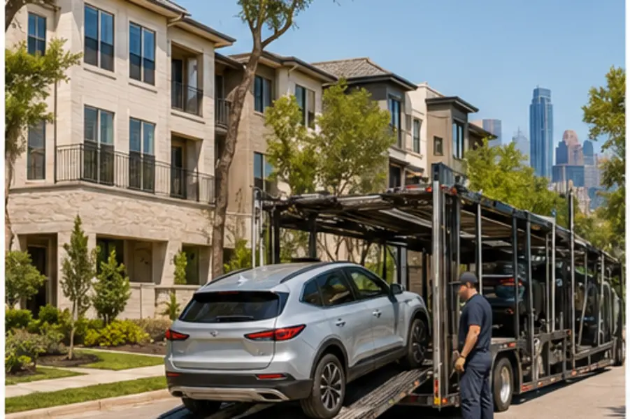 Vehicle condition inspection before auto transport